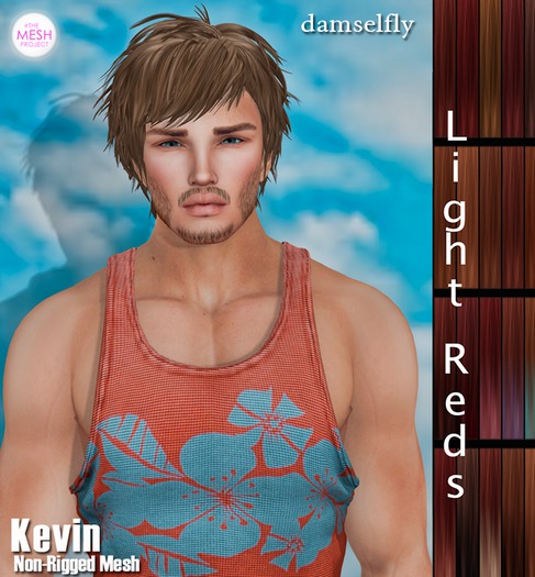 *~*Damselfly*~*Kevin Non-Rigged Mesh Light Reds