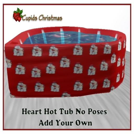 Snowman Hot Tub Add own Poses