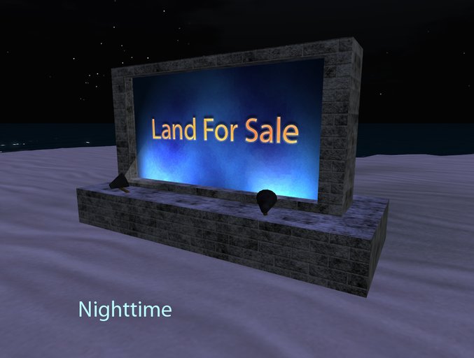 blueFox Real Estate Sign - Land For Sale Sign - Gray Brick