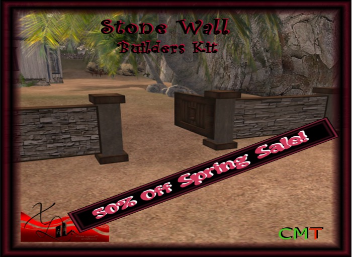 XL- Creations-Stone wall Fence Kit