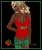 Nice Shirt and Shorts Christmas Pajama Set