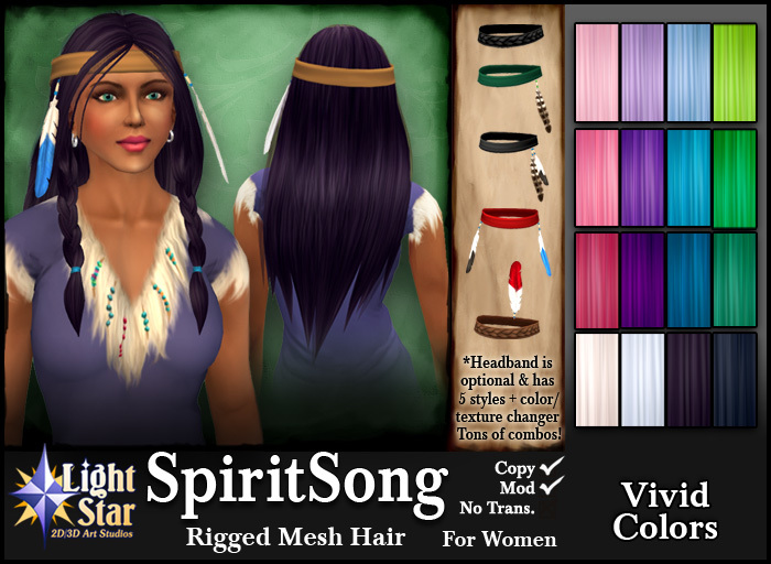 *LightStar-Hair-SpiritSong-Vivid Colors
