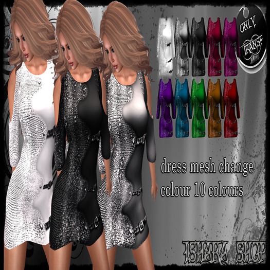 dress mesh change colour 10 colours