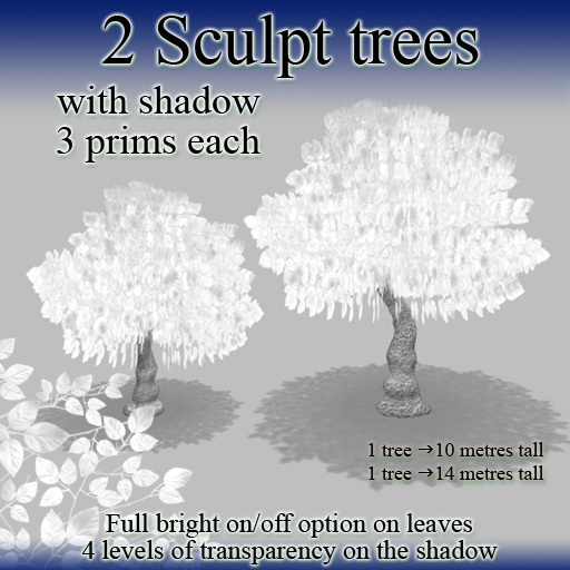 2 Sculpt trees - white