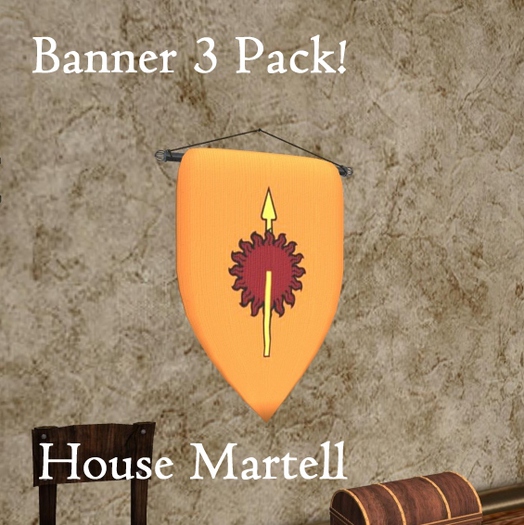 MESH GoT Banner three pack!  House Martell