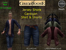 (WEAR ME) Jersey Shore Cardigan/Shorts Solo