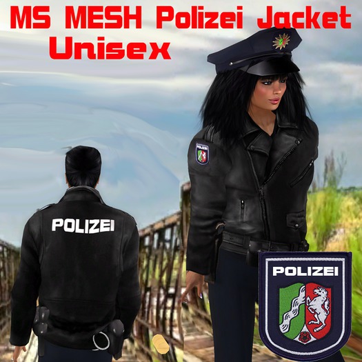 Mesh Polizei Leather Jacket NRW