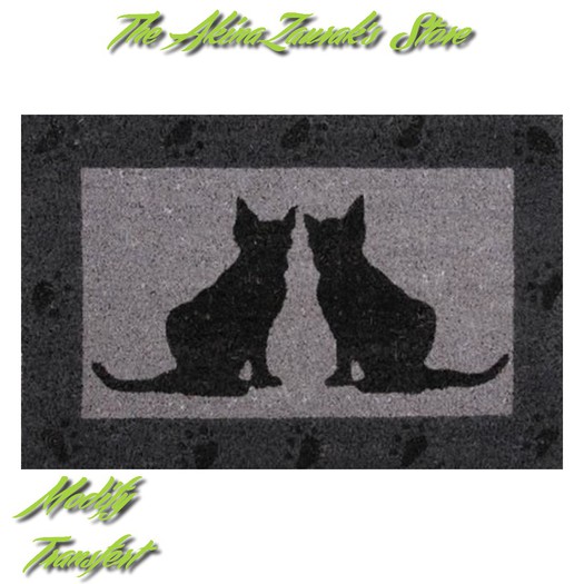 Carpet cat "Gray & black"