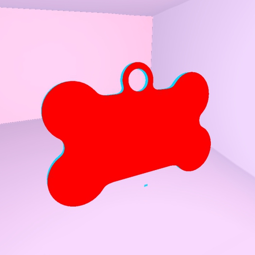 Dog Bone Tag Mesh