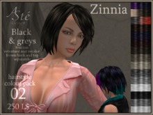 ***Aste*** HAIR 02.01 ZINNIA BLACKS