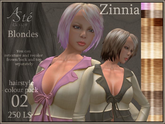 ***Aste*** HAIR 02.01 ZINNIA BLACKS