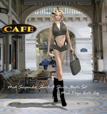 L24-3  Mesh Suspender Shorts & Shirts ,Boots Set Box