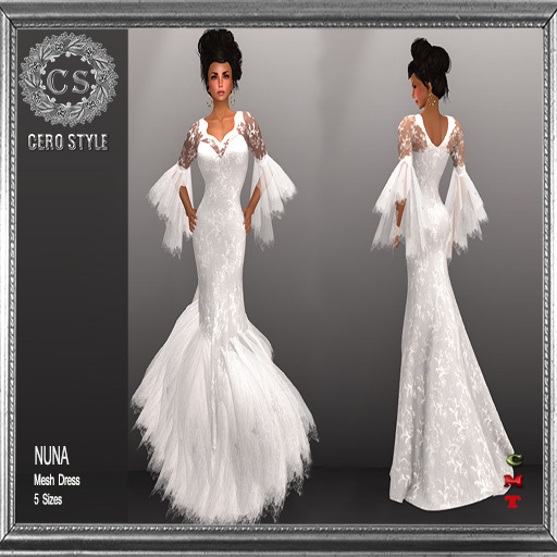 CERO STYLE Nuna Gown White