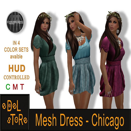 eDelsToRe - Mesh Dress - Chicago - SET 4