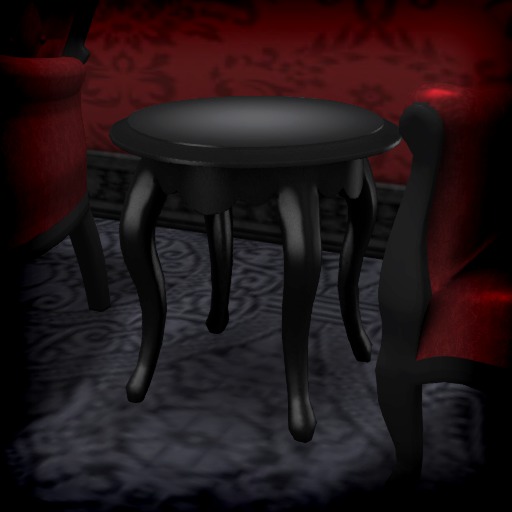 Black Circular Sidetable