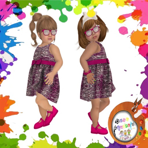 {**}DOCE AQUARELA{**} Dress Owl