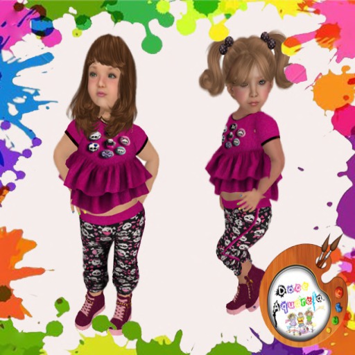 {*.*}DOCE AQUARELA{*.*} Blue Ruffles