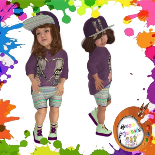 {**}DOCE AQUARELA{**} Conjunto Friends *toddleedoo Baby and Kids*