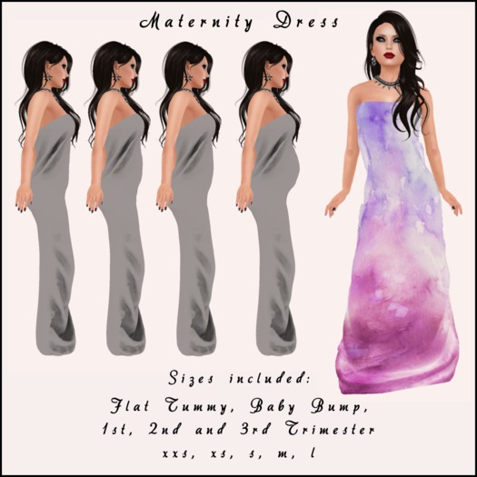 Ombre Maternity Gown