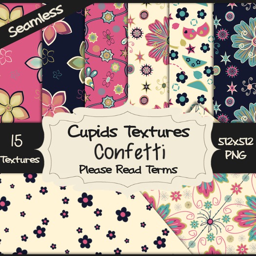 *Cupids Textures * 15 CONFETTI