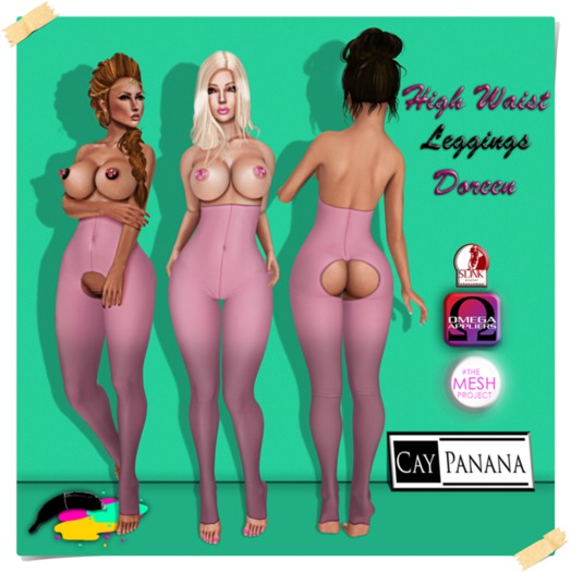 *CPN* High Waist Leggings "Doreen" Rosa