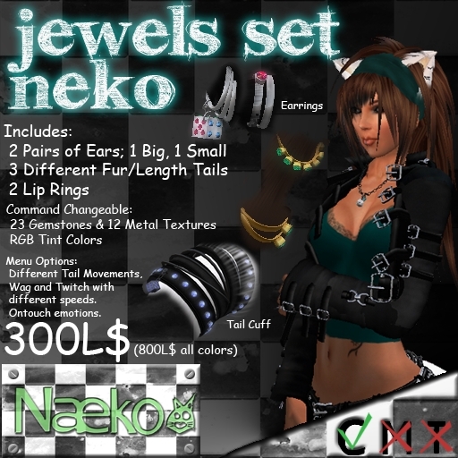 [Naeko] Jewels Black Set