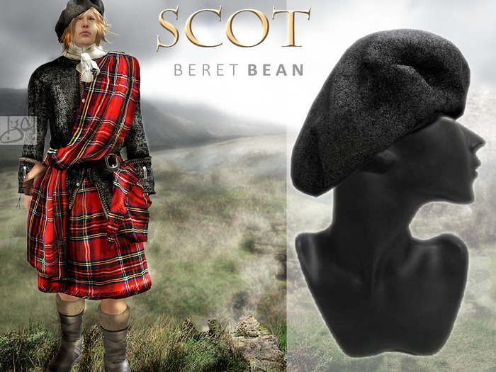 !gO! Scot Beret - Bean