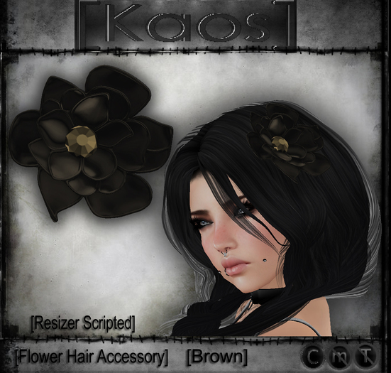 [Kaos] Flower Hair Accessory - Brown