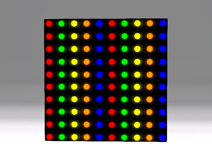 [Px] Illumianted light bulbs panel 10x10 {mesh}