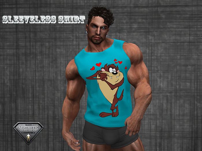 Sleeveless Shirt Blue Devil