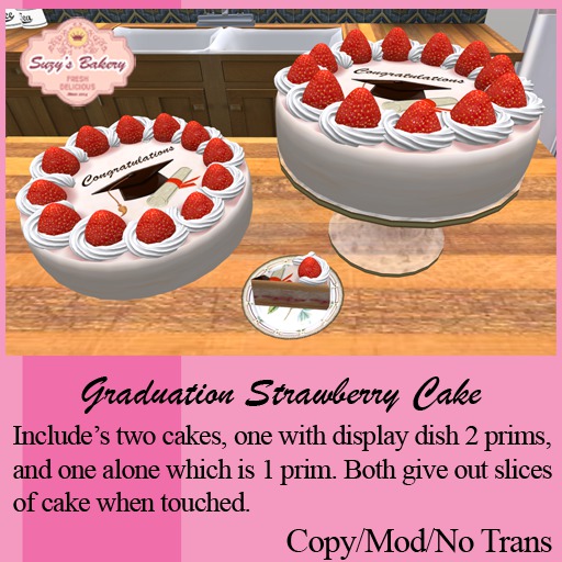 Graduation Strawberry Cake