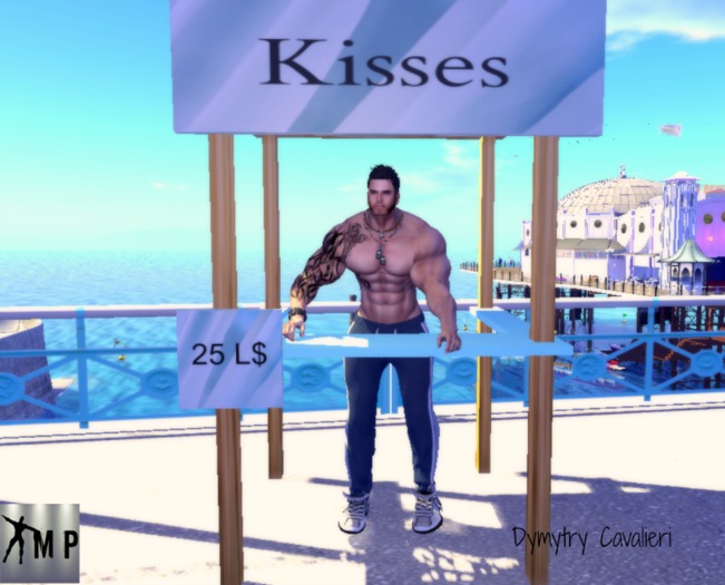 Box Male Poses - Kissing Booth