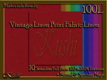 Vintage Linen Print Linen Solids Fabric Seamless Textures Materials Ready Full Perms 1024x1024