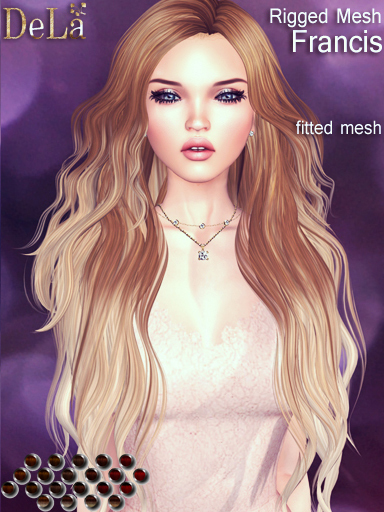 =DeLa*= Mesh Hair "Francis" Reds