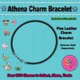 SF Athena Pine Leather Bracelet For SF Charms (Mesh)