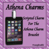 SF Black Phone Charm For SF Charm Bracelets (Mesh)