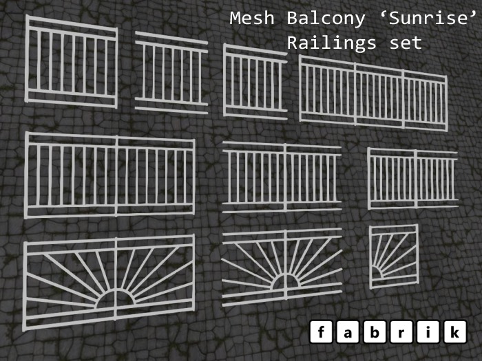 Sunrise Railings set  (personal edition)