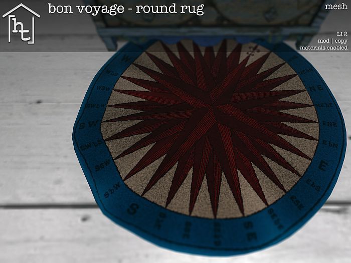 [ht:home] bon voyage - round rug