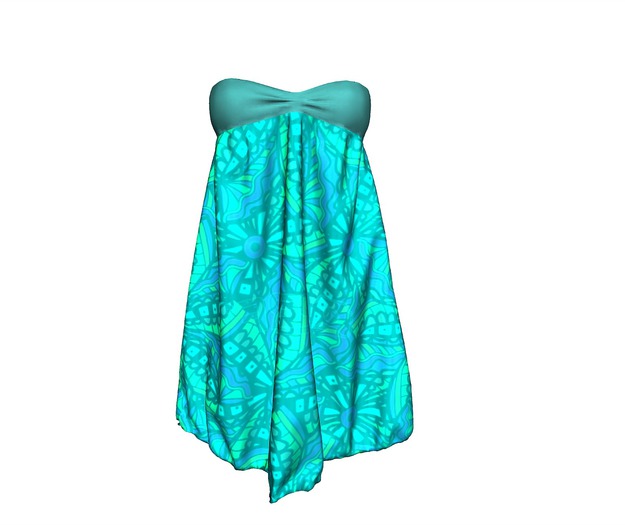::Net::Etnic Dress  Mesh aqua
