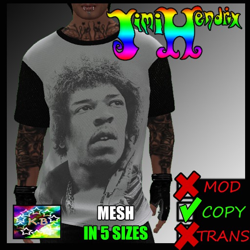 .:KB:. Jimi Hendrix Male T-shirt
