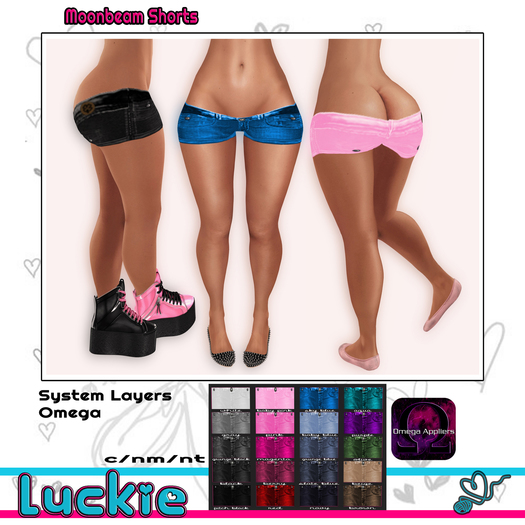 -Luckie- Moonbeam Shorts [Pitch Black]