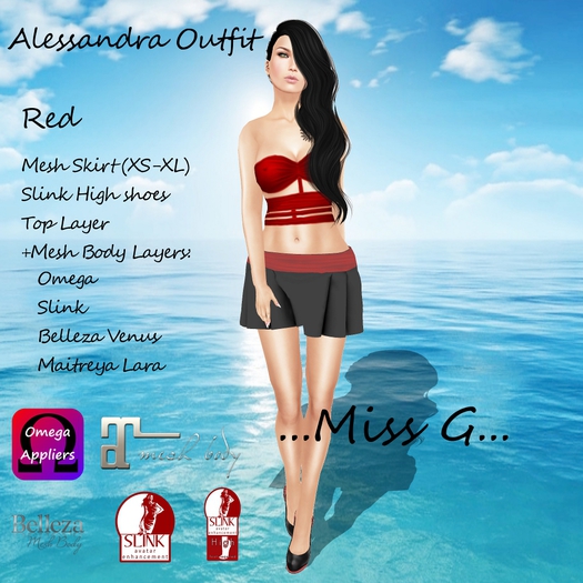 ... Miss G ... Alessandra red
