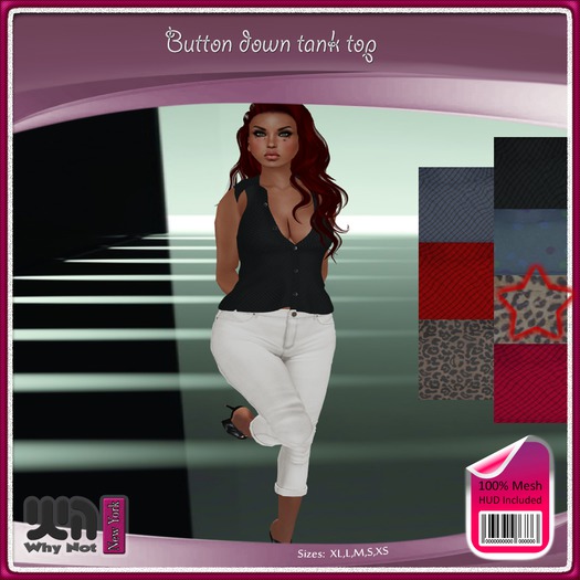 Button Down Tank Leopard A WN