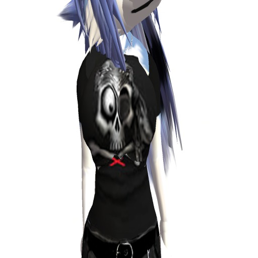 Black Skeleton Shirt Female