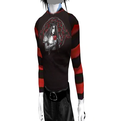 black Red Stips shirt(wear me)