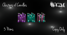 WCM - Cluster of Candles Purple & Green