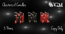 WCM - Cluster of Candles Black & Red