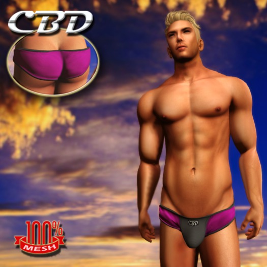 CBD - Light Blue Mesh Swimwear