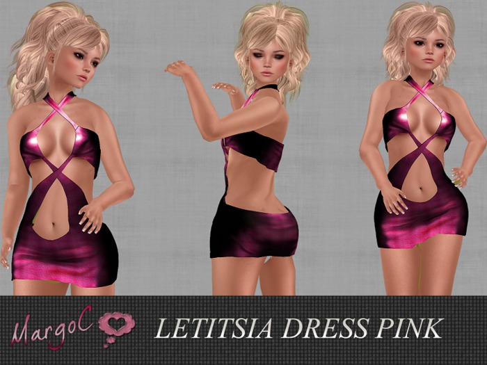 LETITSIA   DRESS PINK - MargoC