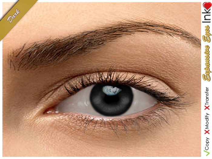 * Inkheart * - Expansive Eyes - Dark (3 Sizes Sys+Mesh)